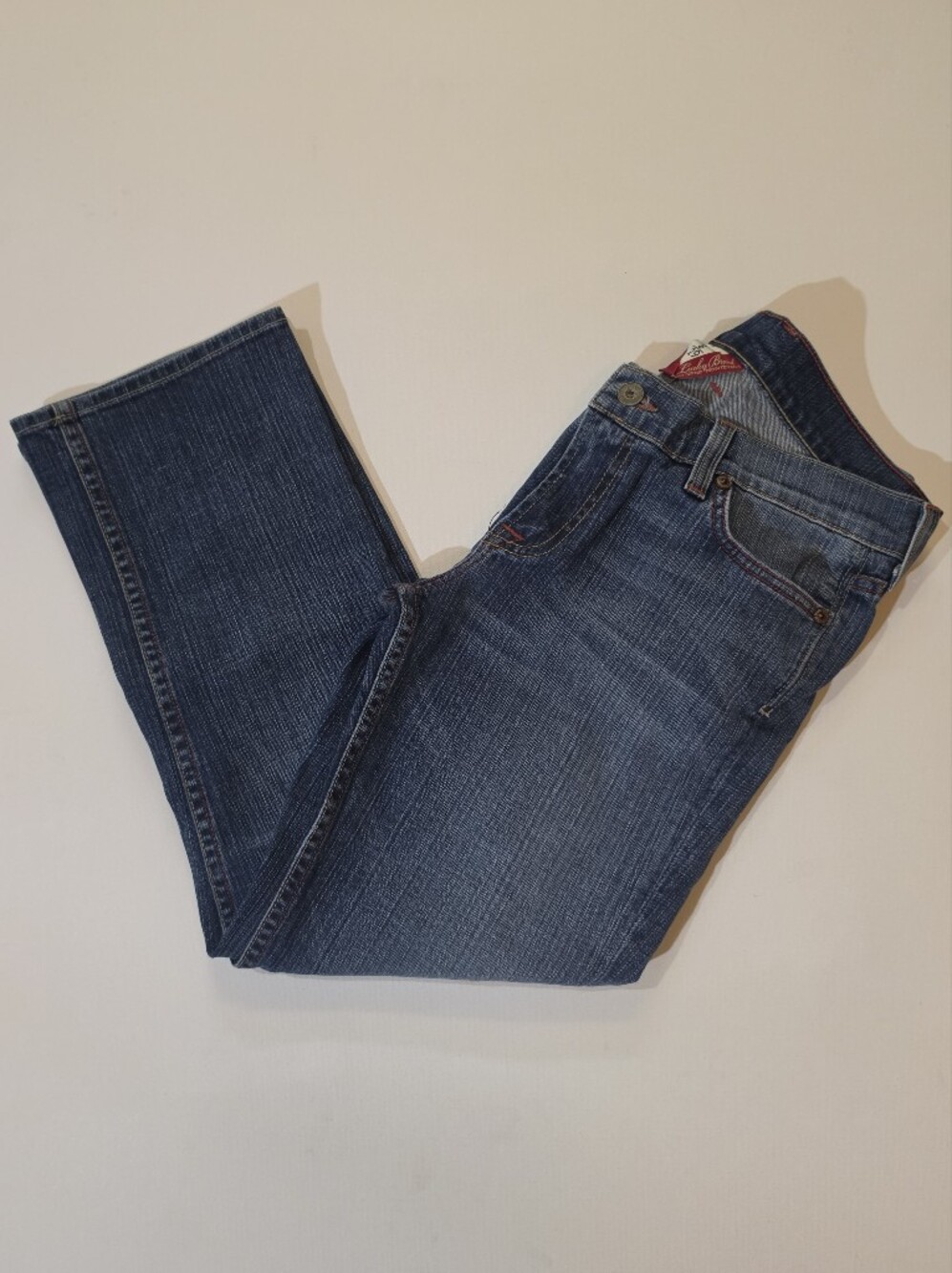 Vintage Lucky Brand Jeans Womens Size 8 Dark Wash Made In The USA Bootcut Denim
